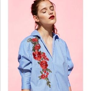 ZARA Woman Collared Shirt Dress